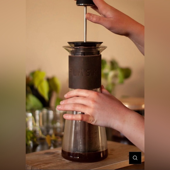 Flask Glass Coffee press double insulated Sleek Coffee Maker - Picture 2 of 12